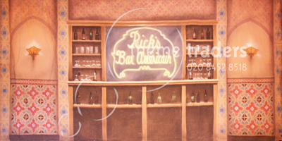 Casablanca Bar Backdrop Props, Prop Hire