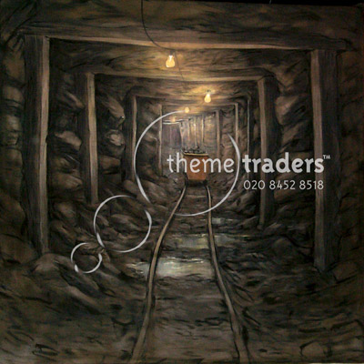 Coal Mine Backdrop Props, Prop Hire
