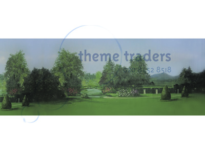 Country Gardens backdrop Props, Prop Hire