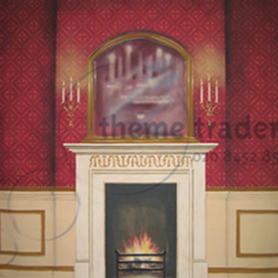 Fire place Backdrop Props, Prop Hire