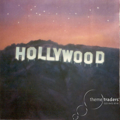 Hollywood Hills at Night Backdrop Props, Prop Hire