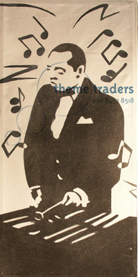 Jazz Player Scenery Framed Props, Prop Hire