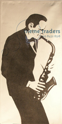 Jazz Sax Players canvas painting Props, Prop Hire