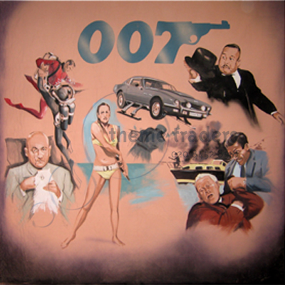 James Bond movie Backdrop Props, Prop Hire