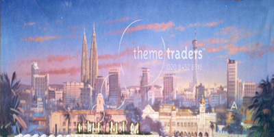 Kuala Lumpur Malaysia backdrop Props, Prop Hire