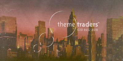 Manhattan Skyline Night backdrop Props, Prop Hire