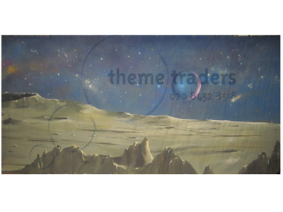 Moon scape backdrop Props, Prop Hire