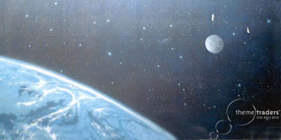 Night Sky and Moon Planets backdrop Props, Prop Hire