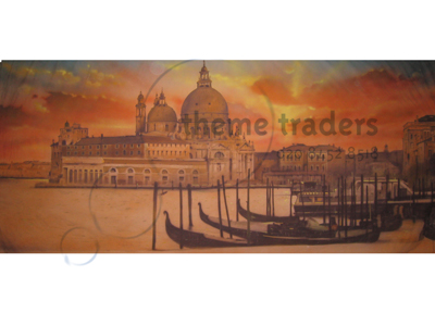 Venetian Sunset Backdrop Props, Prop Hire