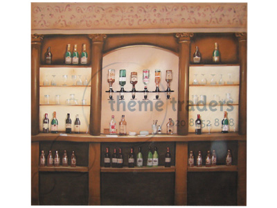 pub drinks bar backdrop Props, Prop Hire