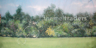 Country Summer Garden backdrop Props, Prop Hire