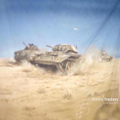 Tank Military Backdrop Props, Prop Hire