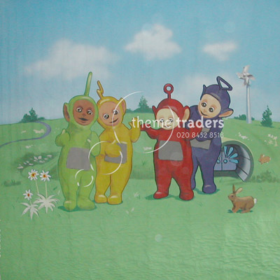 Teletubbies Backdrop Props, Prop Hire