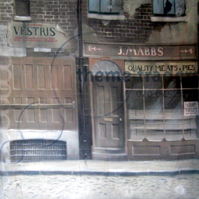 Shop Front Backdrop Props, Prop Hire