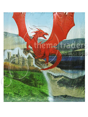 Welsh Dragon Backdrop Props, Prop Hire
