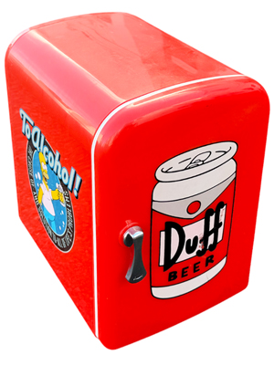 Simpsons Duff Beer Fridge Props, Prop Hire