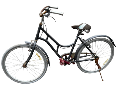 Grey Retro Brooks Bicycle Props, Prop Hire