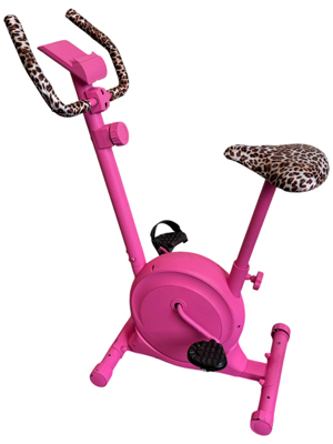 Pink and Fur Exercise Bikes Props, Prop Hire