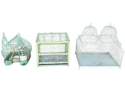 Assorted Antique Victorian Bird Cages Props, Prop Hire