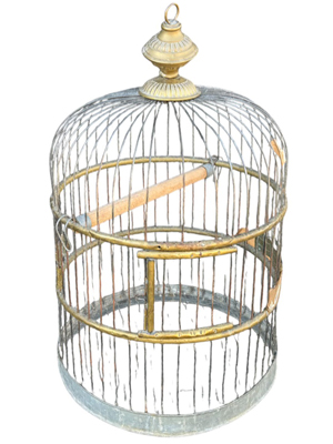 Large Round Antique Victorian Birdcages Props, Prop Hire