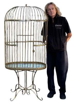 Giant Copper/Brass Birdcage Props, Prop Hire