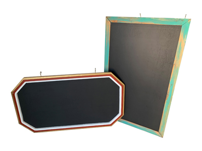 Mediterranean Colourful Blackboards Props, Prop Hire