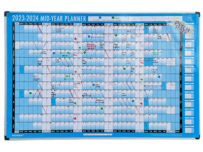 Year Planner Reverse Corkboard Props, Prop Hire
