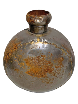 Large Metal Perfume Bottle Props, Prop Hire