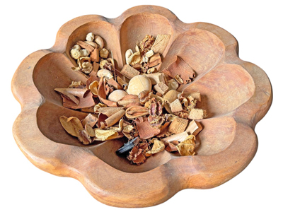 Hand Carved African Hardwood 55 Centimetre Seed Bowl Props, Prop Hire