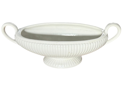 Large Wedgwood White Oblong Vase Bowls Props, Prop Hire