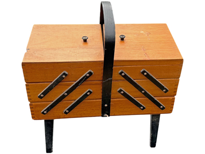Retro Sewing Box on Legs Props, Prop Hire