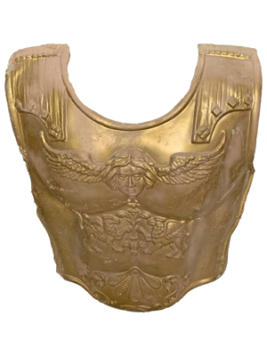 Breast Plate Roman Props, Prop Hire