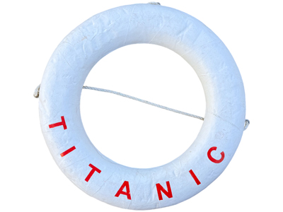 Titanic Wall Hanging Life Rings Props, Prop Hire