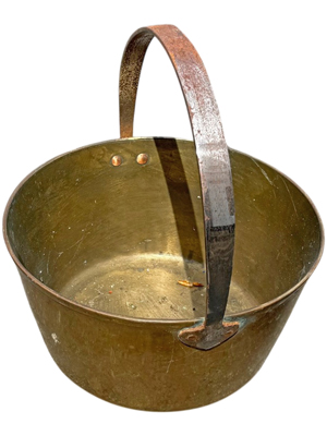 Heavy Antique Brass Polished Bucket Props, Prop Hire
