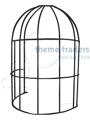 Gold Giant Bird Cage Props, Prop Hire