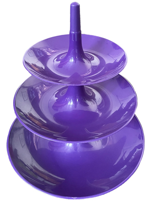 Retro Plastic Cake Stand Props, Prop Hire