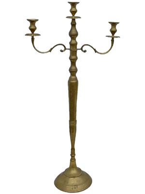 Brass 1.5 Metre Candelabra Props, Prop Hire