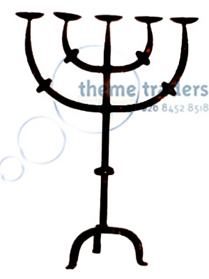 Victorian Candelabras 5 Prong Props, Prop Hire