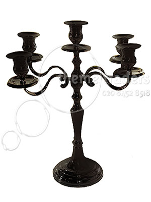 Black Candelabra Props, Prop Hire
