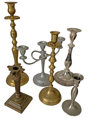 Assorted Candelabra Candlesticks Props, Prop Hire