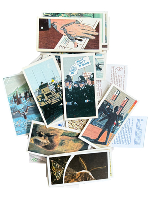 Collection Cigarette Vintage Cards Props, Prop Hire