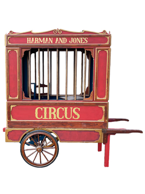 Circus Cage Cart Props, Prop Hire