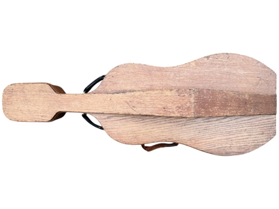 Rare Vintage Handmade Wood Cello Case Props, Prop Hire