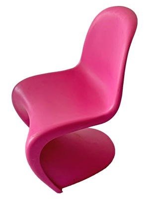 Pink Shell Chair Dowel Base - Gil & Roy Props