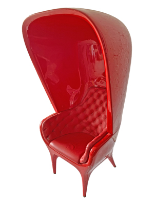 Red Egg Porters Chair Props, Prop Hire