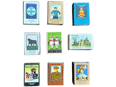 Matchboxes (100 Different Brands Available) Props, Prop Hire