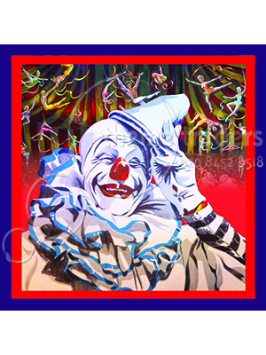 2 Metre Circus Painting Backdrop Props, Prop Hire