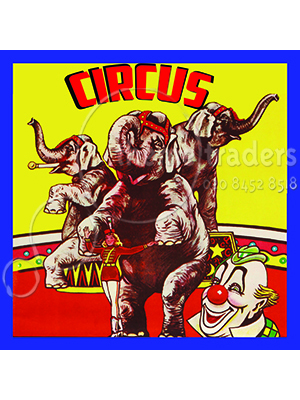 2 Metre Circus Painting Backdrops Props, Prop Hire