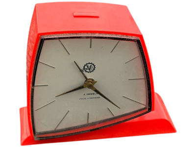 Orange Plastic Clock Props, Prop Hire