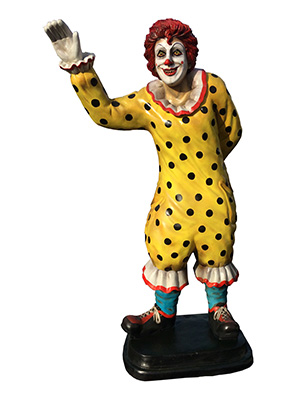 Horror Clown Statue Props, Prop Hire